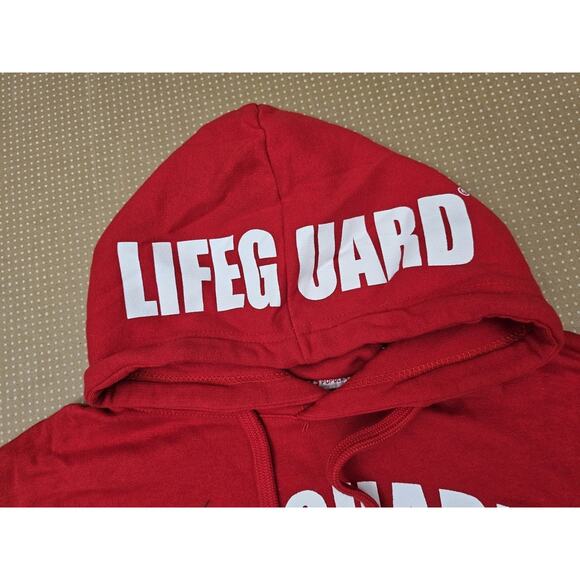 Officially Licensed Lifeguard Hoodie . St. Augustine Beach Sz XL. Red With Logos - Picture 8 of 12